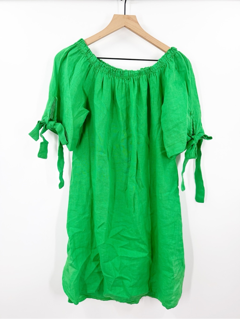 Meo Meli Italian Linen Green Dress